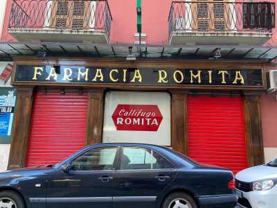 ...e quello della Farmacia Romita del 1900, in via Quintino Sella, sono stati prodotti nella stessa maniera (con vetro a cristallo). Quest�ultimo per� risalta agli occhi soprattutto per il suo strano e bizzarro carattere appartenente alla categoria detta �fantasia�, proprio perch� tende a mescolare pi� stili